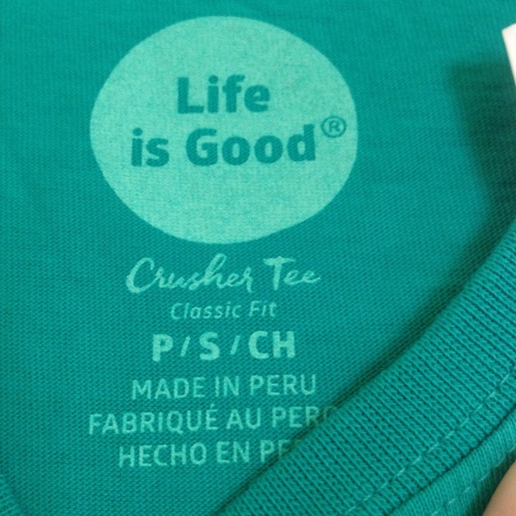 Blue Size Small Life is Good T-Shirt NWT - Picture 3 of 8